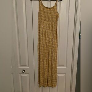 Esqualo Peach and Cream Patterned Maxi Dress